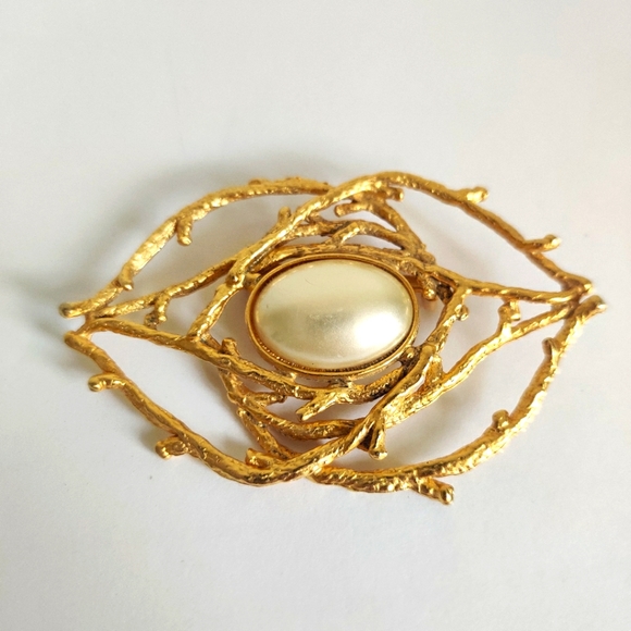 Vintage MCM modernist statement brooch - Picture 4 of 8